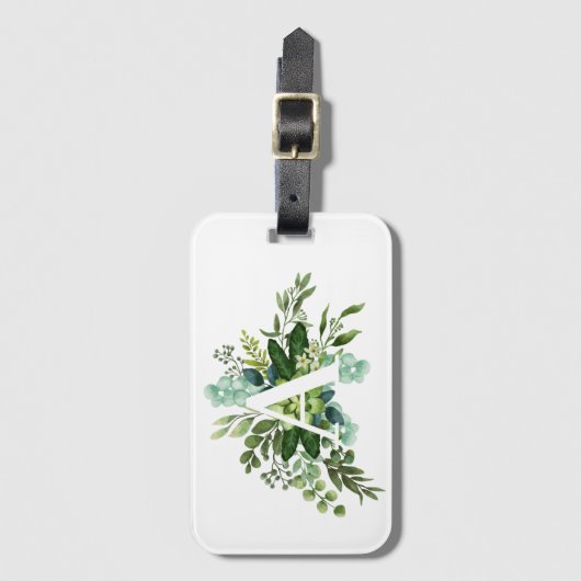 Aangepast Bagagelabel monogram (Voorkant (verticaal))