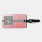 Aangepast Bagagelabel monogram (Voorkant horizontaal)