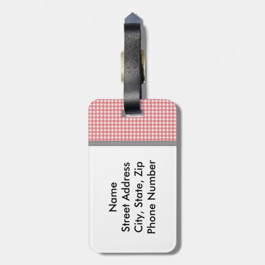 Aangepast Bagagelabel monogram (Achterkant verticaal)