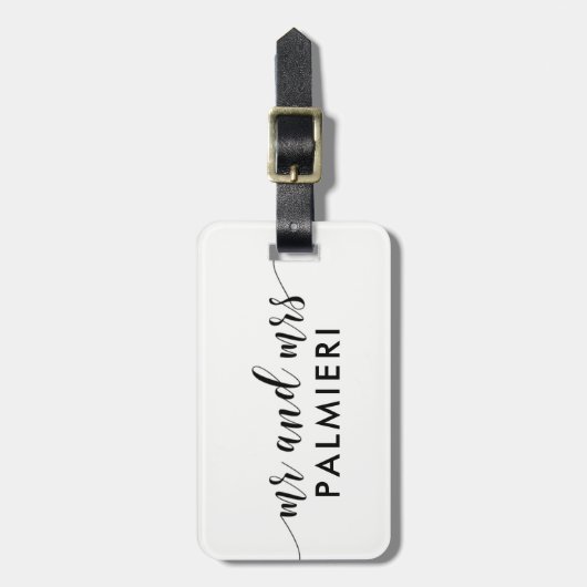 Aangepast Bagagelabel - MR en MRS (Voorkant verticaal)