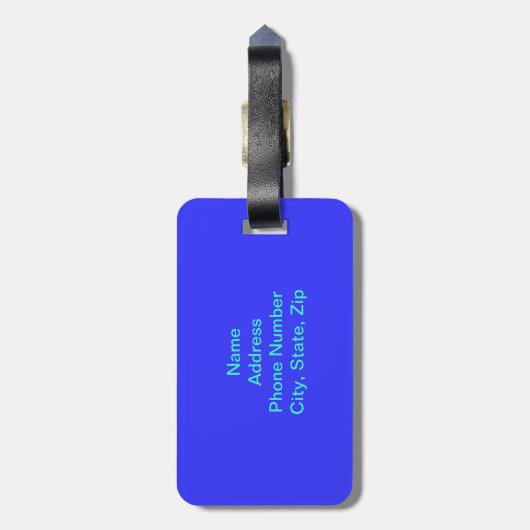 Aangepast Bagagelabel noordelijk licht (Achterkant verticaal)