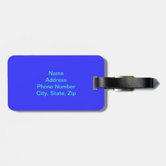 Aangepast Bagagelabel noordelijk licht (Achterkant horizontaal)