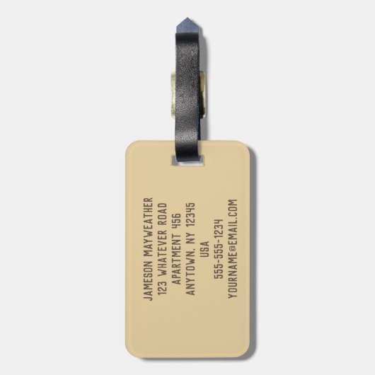 Aangepast Bagagelabel Pangolin (Achterkant verticaal)