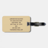 Aangepast Bagagelabel Pangolin (Achterkant horizontaal)