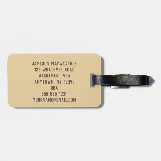 Aangepast Bagagelabel Pangolin (Achterkant horizontaal)