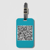 Aangepast Bagagelabel QR Code scannen Info Moderne (Voorkant (verticaal))