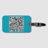 Aangepast Bagagelabel QR Code scannen Info Moderne (Voorkant (horizontaal))