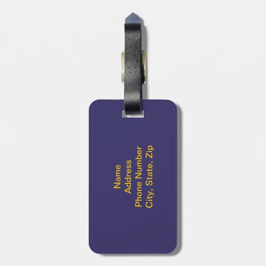 Aangepast Bagagelabel ruimte (Achterkant verticaal)