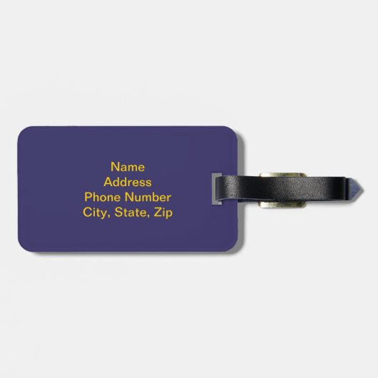 Aangepast Bagagelabel ruimte (Achterkant horizontaal)