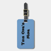 Aangepast Bagagelabel van deze mijn (Voorkant verticaal)