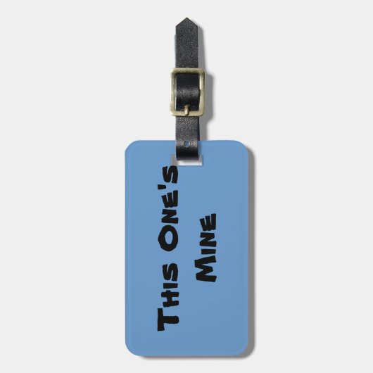 Aangepast Bagagelabel van deze mijn (Voorkant verticaal)