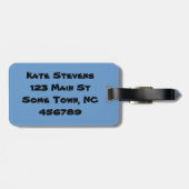 Aangepast Bagagelabel van deze mijn (Achterkant horizontaal)