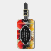 Aangepast Bagagelabel van het Patroon van de Veer  (Voorkant verticaal)