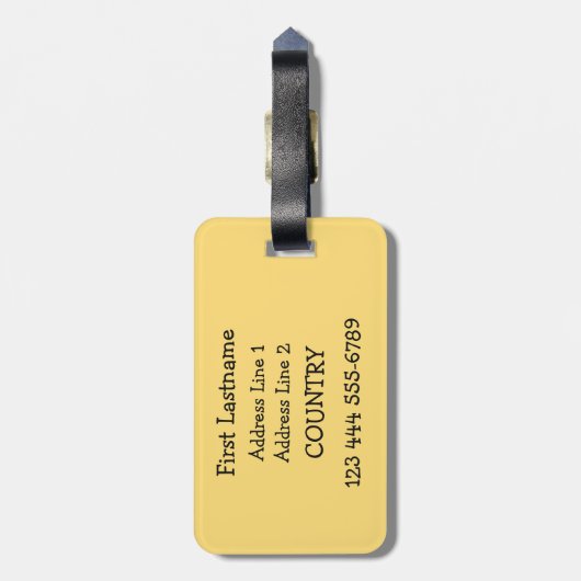 Aangepast bagagelabel van Pelican-kinderen (Achterkant verticaal)