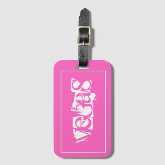 Aangepast Bagagelabel-Vegas Bagagelabel (Voorkant (verticaal))