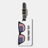 aangepast bagagelabel Verenigde Staten Shades (Voorkant verticaal)