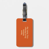 Aangepast Bagagelabel voor aanvulverf (Achterkant verticaal)