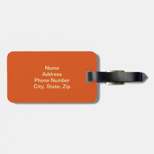 Aangepast Bagagelabel voor aanvulverf (Achterkant horizontaal)