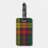 Aangepast Bagagelabel voor Buchanan Tartan (Achterkant verticaal)