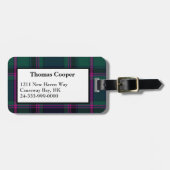 Aangepast Bagagelabel voor Cooper Tartan Pset (Voorkant horizontaal)