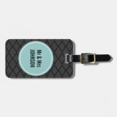 Aangepast bagagelabel voor de heer en mevrouw Reis (Voorkant horizontaal)