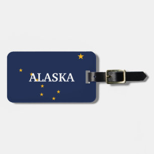 Aangepast Bagagelabel voor de vlag van Alaska