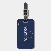 Aangepast Bagagelabel voor de vlag van Alaska (Voorkant verticaal)