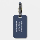 Aangepast Bagagelabel voor de vlag van Alaska (Achterkant verticaal)