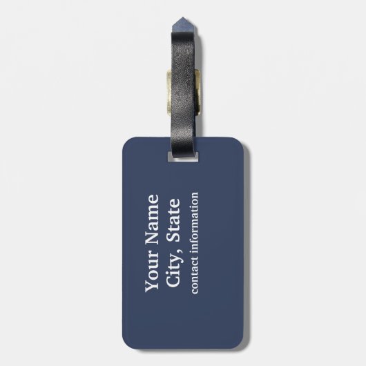 Aangepast Bagagelabel voor de vlag van Alaska (Achterkant verticaal)