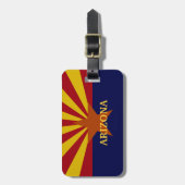 Aangepast Bagagelabel voor de vlag van Arizona Sta (Voorkant verticaal)