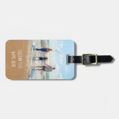 Aangepast Bagagelabel voor fototekst - Uw eigen on (Voorkant horizontaal)