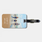 Aangepast Bagagelabel voor fototekst - Uw eigen on (Achterkant horizontaal)