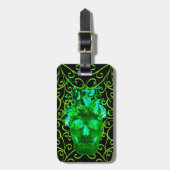 Aangepast Bagagelabel voor groene vlam (Voorkant verticaal)