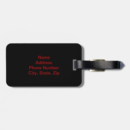 Aangepast Bagagelabel voor hart en stang (Achterkant horizontaal)