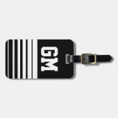 Aangepast bagagelabel voor het eerste monogram voo (Voorkant horizontaal)