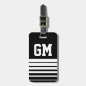 Aangepast bagagelabel voor het eerste monogram voo (Voorkant verticaal)