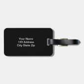 Aangepast bagagelabel voor het eerste monogram voo (Achterkant horizontaal)