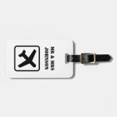 Aangepast bagagelabel voor het reizen met Mr en Mr (Voorkant horizontaal)