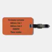 Aangepast bagagelabel voor honkbal (Achterkant horizontaal)