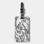 Aangepast Bagagelabel voor inkt-wirl (Voorkant verticaal)