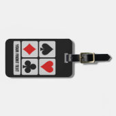 Aangepast bagagelabel voor kaartspeler (Voorkant horizontaal)