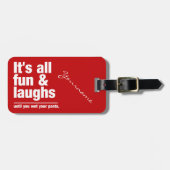 Aangepast bagagelabel voor kleuren binnen FUN & LA (Voorkant horizontaal)