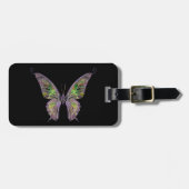 Aangepast Bagagelabel voor kleurrijke vlinder (Voorkant horizontaal)