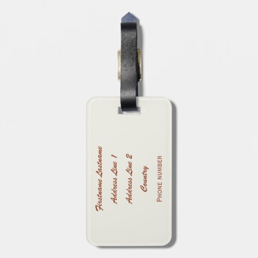 Aangepast bagagelabel voor Las Vegas (Achterkant verticaal)