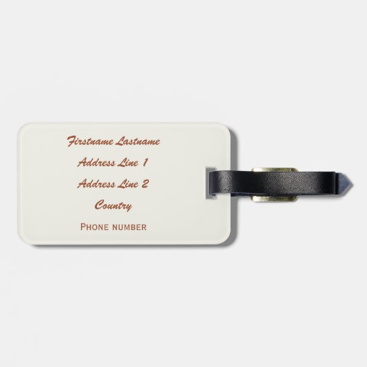 Aangepast bagagelabel voor Las Vegas (Achterkant horizontaal)