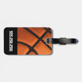 Aangepast Bagagelabel voor Masculine Basketball (Achterkant horizontaal)