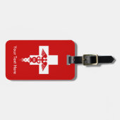 Aangepast bagagelabel voor medische professionals (Voorkant horizontaal)