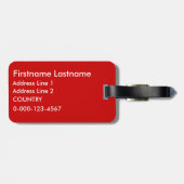 Aangepast bagagelabel voor medische professionals (Achterkant horizontaal)