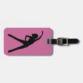 Aangepast Bagagelabel voor oprekende dame (Voorkant horizontaal)