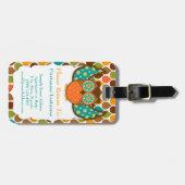 Aangepast Bagagelabel voor Owl Boheme (Voorkant horizontaal)